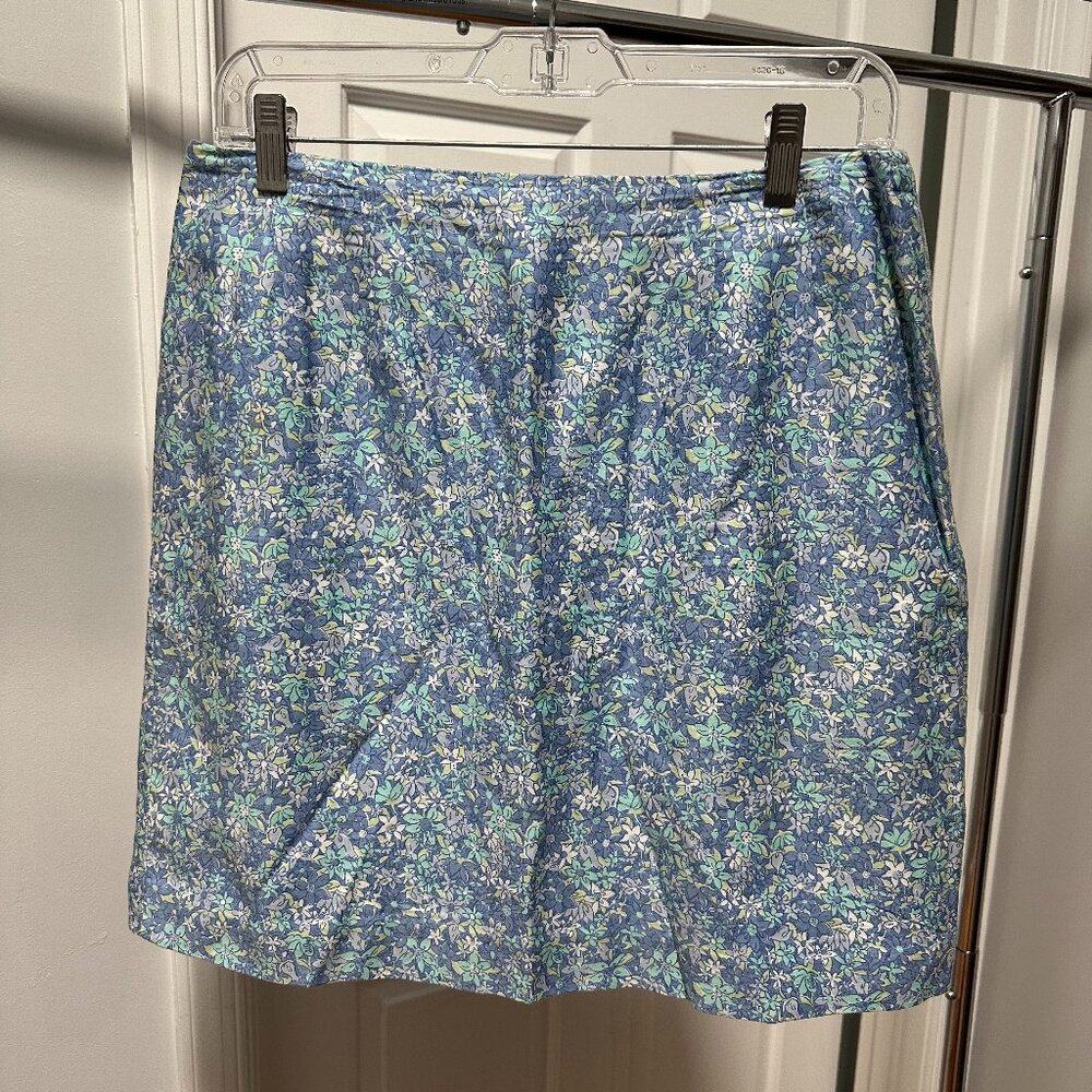 Lily Pulitzer Vintage White Label Blue Skirt Size 10